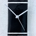 Striped Glass Wall Clock